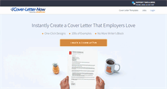 Desktop Screenshot of cover-letter-now.com